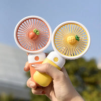 Rechargeable Handheld Fruit / Flower Decoration Fan - Assortment