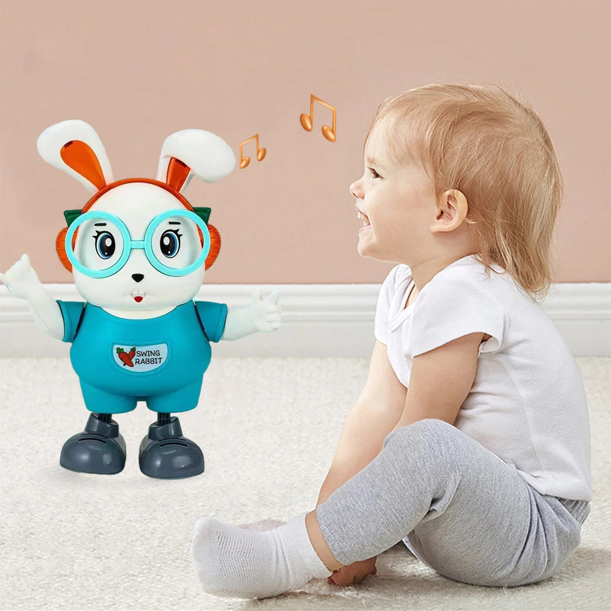 Electric Cute Dancing Rabbit With Light & Music
