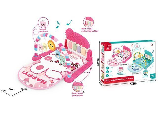 Rabbit Theme Baby Pedal Piano Play Gym