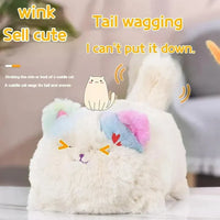 Realistic Plush Persian Cat With Wagging Tail & Winking Eyes
