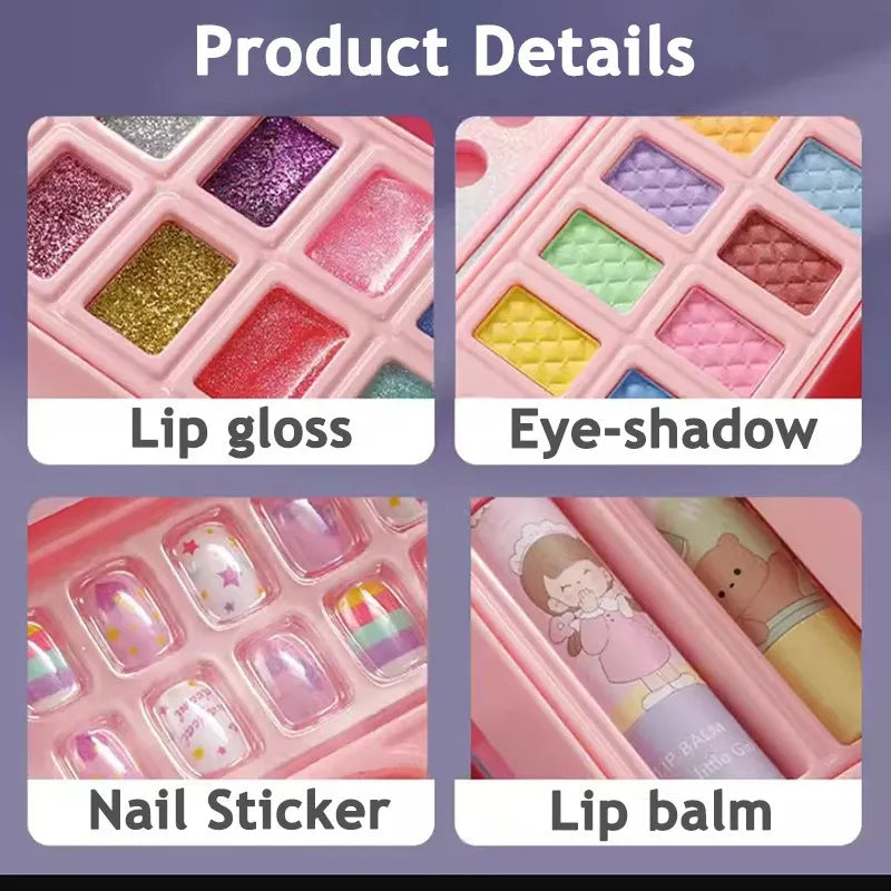 59Pcs Realistic 3 Layers Makeup Briefcase