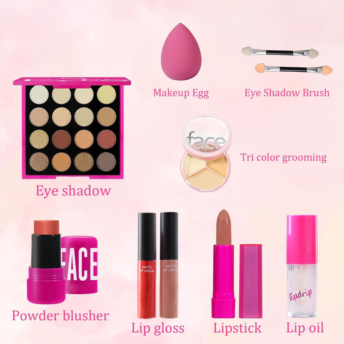 10Pcs Realistic Professional Makeup Surprise Egg