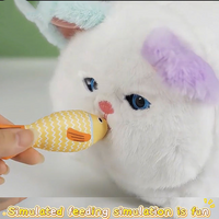 Realistic Plush Persian Cat With Wagging Tail & Winking Eyes