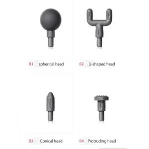 Rechargeable 4 Massage Heads Gun