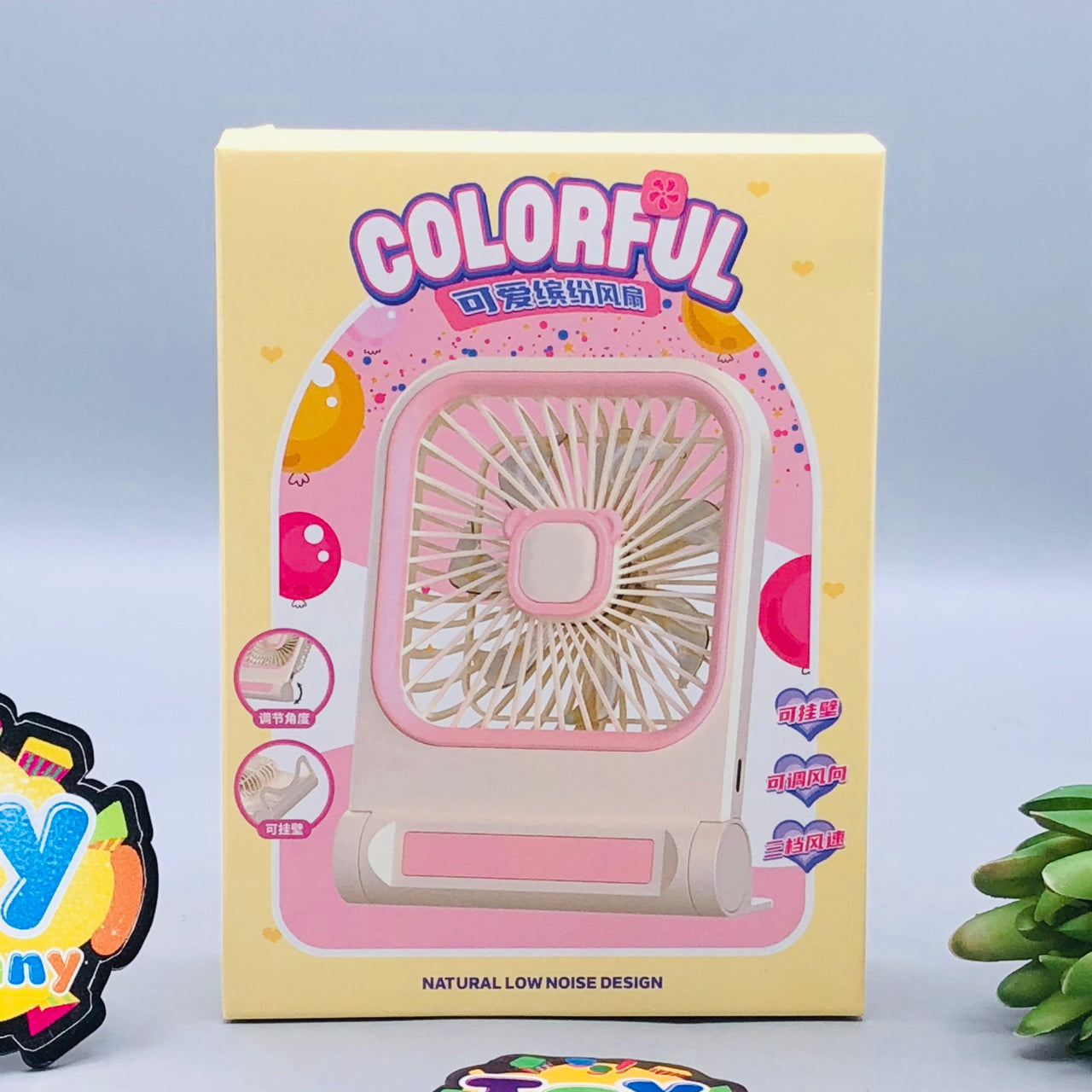 Rechargeable Adjustable Angle Mini Table Fan