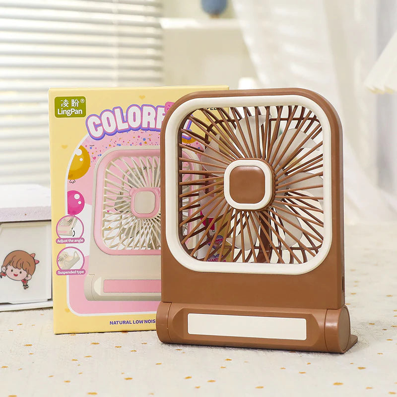 Rechargeable Adjustable Angle Mini Table Fan