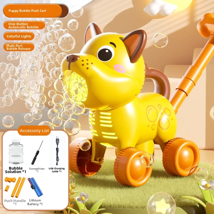 Rechargeable Cute Little Dog Bubble Machine