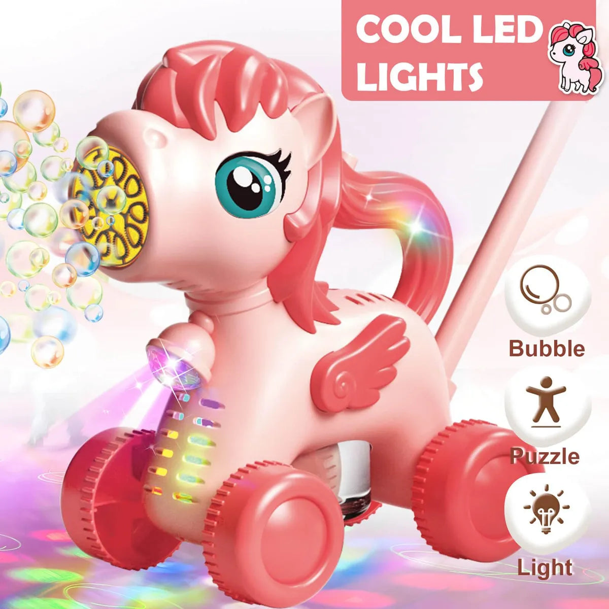 Rechargeable Cute Unicorn Bubble Machine