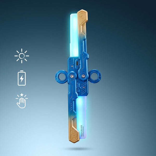 Rechargeable Double-Edge Butterfly Sword With Light