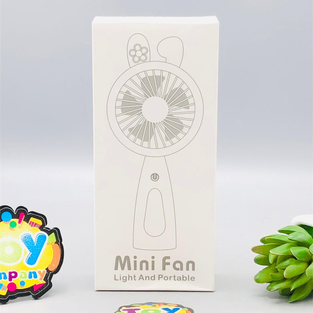 Rechargeable Handheld Cooling Fan With Light