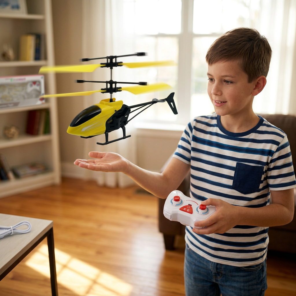 Rechargeable Infrared Induction Helicopter With Remote