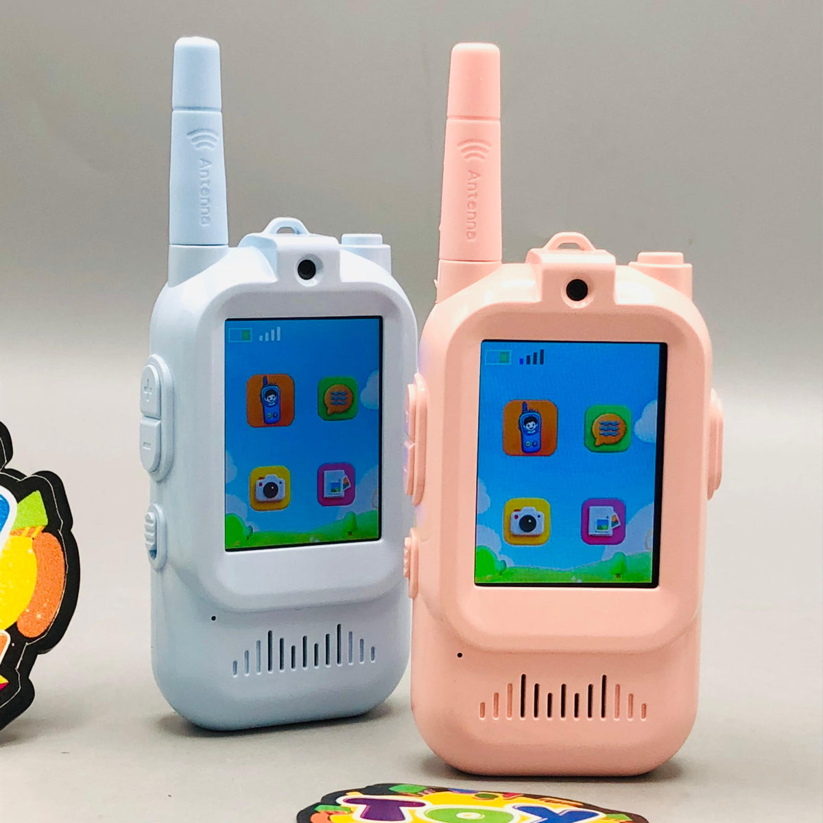 2Pcs Rechargeable Kids Video Walkie Talkie - Minor Fault