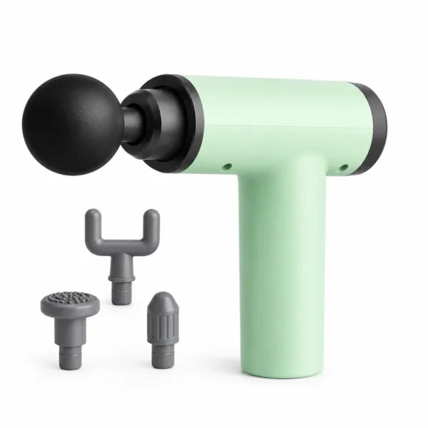 Rechargeable 4 Massage Heads Gun