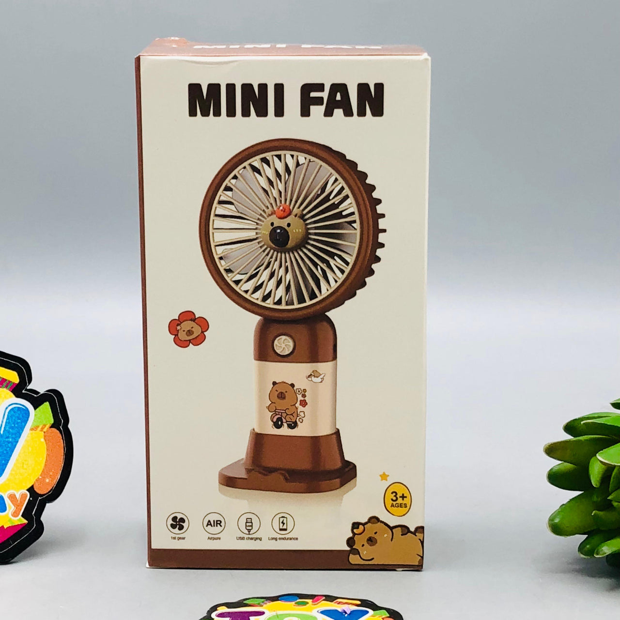 Rechargeable Mini Cute Cartoon Handheld Fan