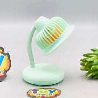 Rechargeable Three Speed Flexible Mini Desktop Fan