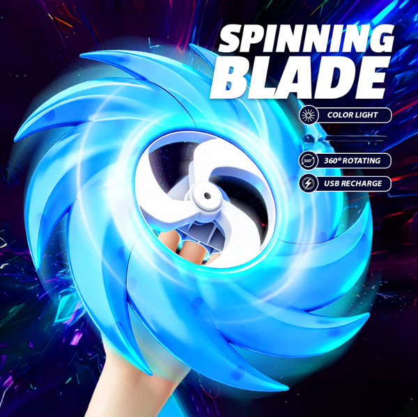 Rechargeable Spinning Blade With Light