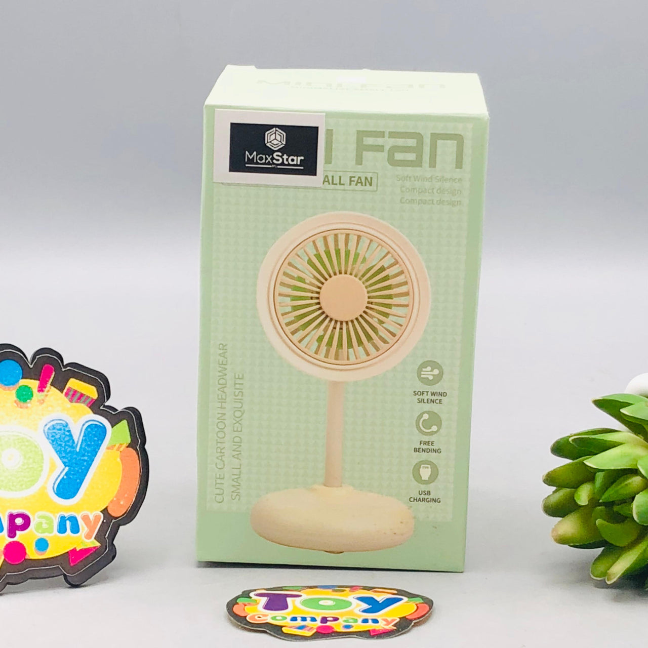 Rechargeable Three Speed Flexible Mini Desktop Fan