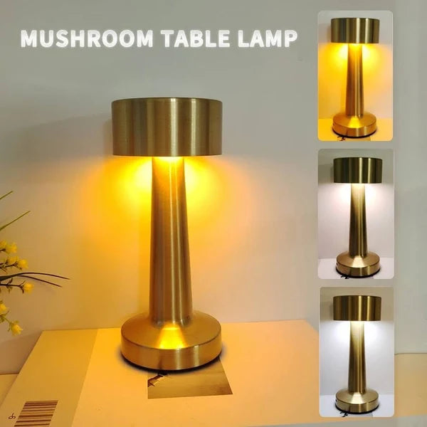 Rechargeable & Touchable Integrated Lighting Metal Table Lamp
