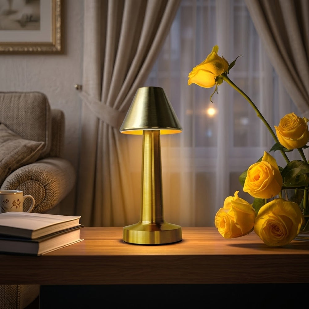 Rechargeable & Touchable Modern Minimalist Metal LED Table Lamp