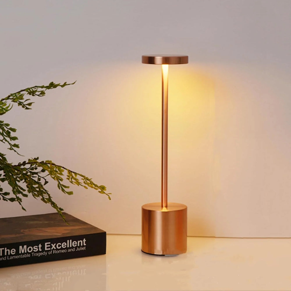 Rechargeable & Touchable Urban Chic Metal LED Table Lamp