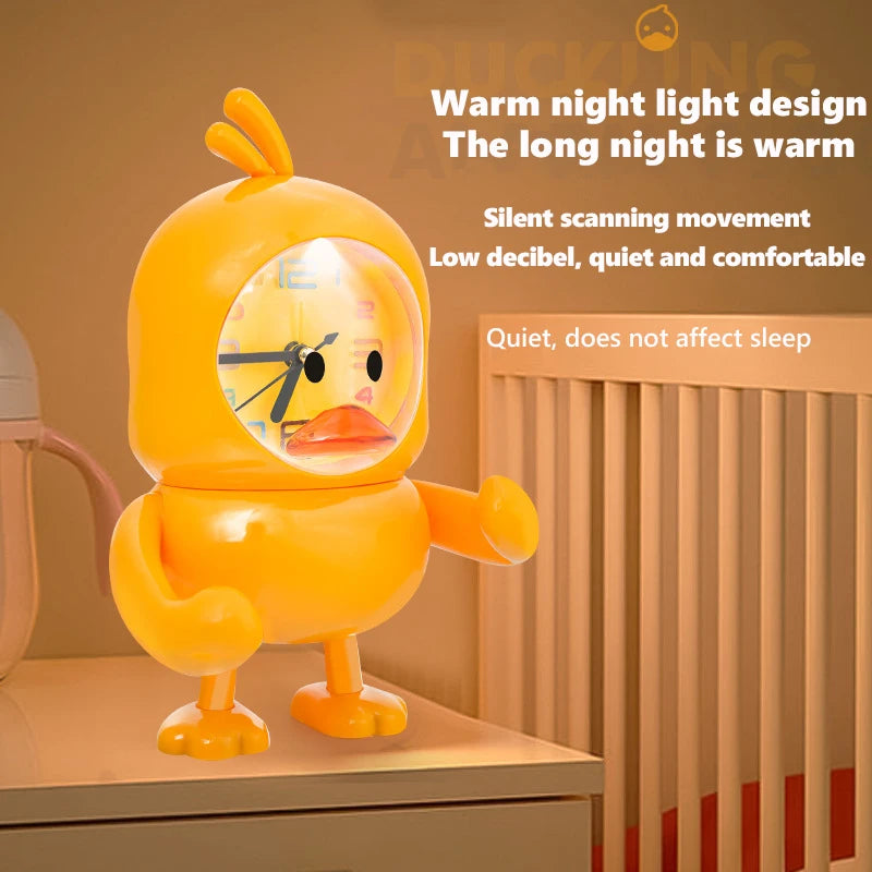 Duckling Night Light Alarm Clock Piggy Bank