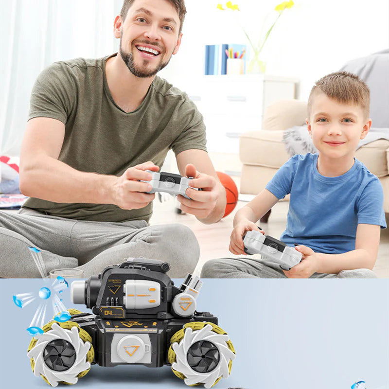 2.4G RC Gel Blaster  Shooting Tank With Smoke