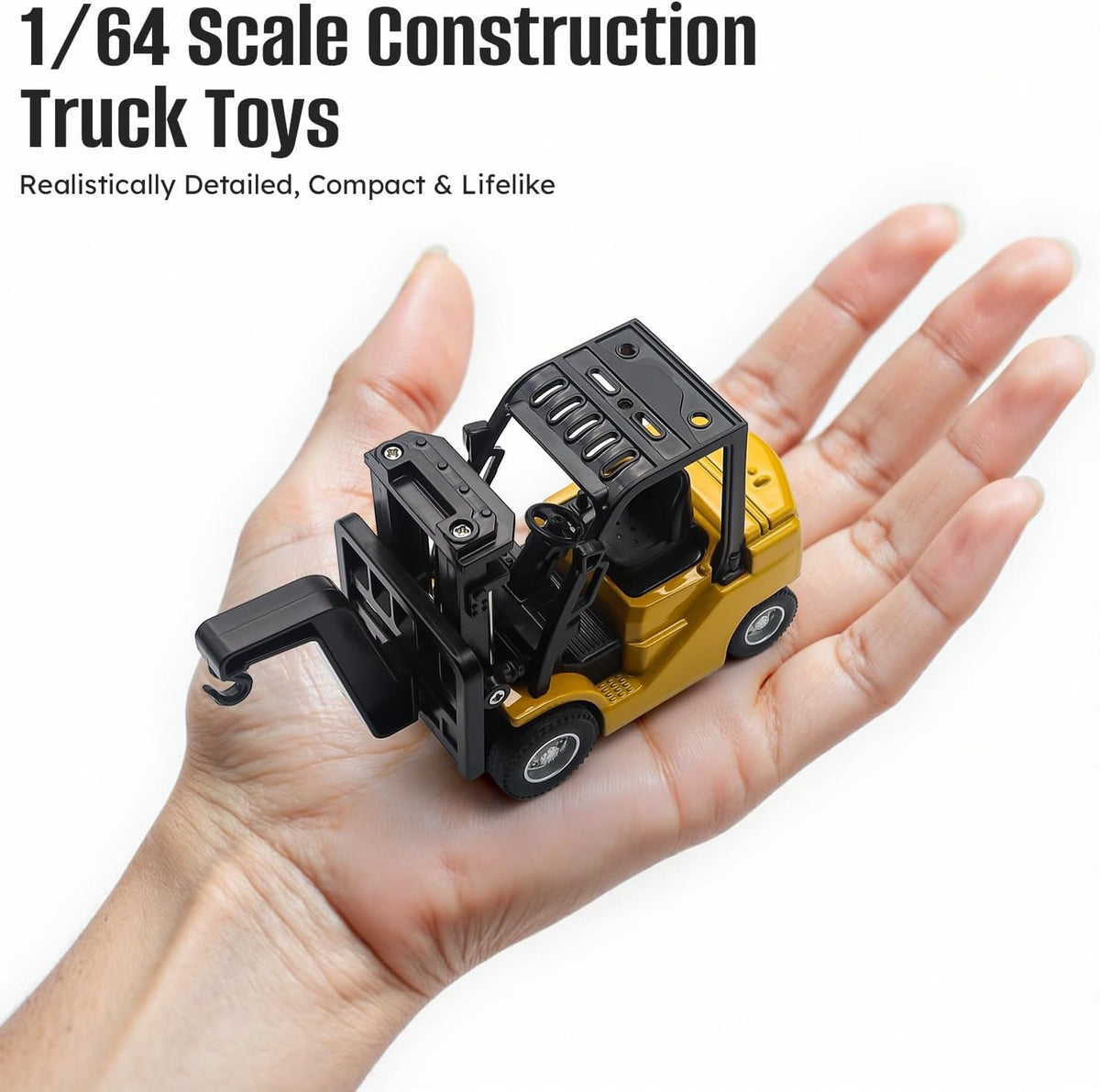 1:64 Remote & App Alloy Mini Forklift Truck
