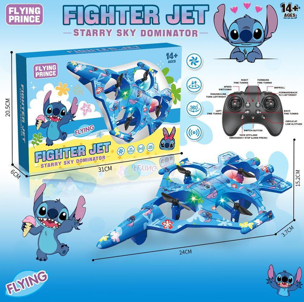 Remote Control ABS Stitch Flying Fighter Jet