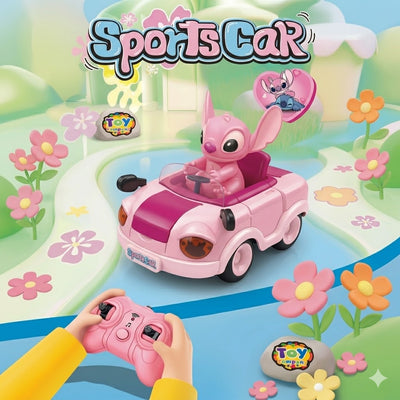 Remote Control Cute Anqi Car With Light & Music - Pink