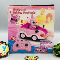 Remote Control Cute Anqi Car With Light & Music - Pink