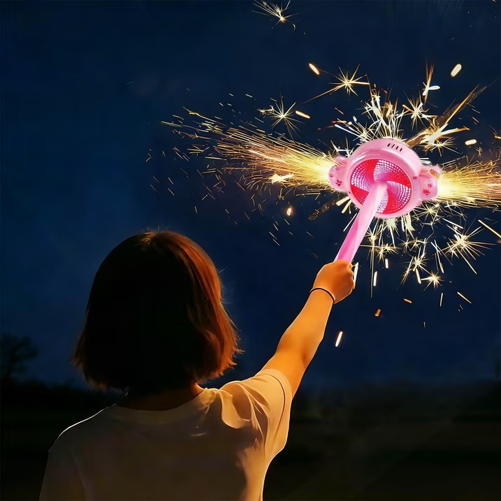 Remote Control Rotating Sparkler Wand
