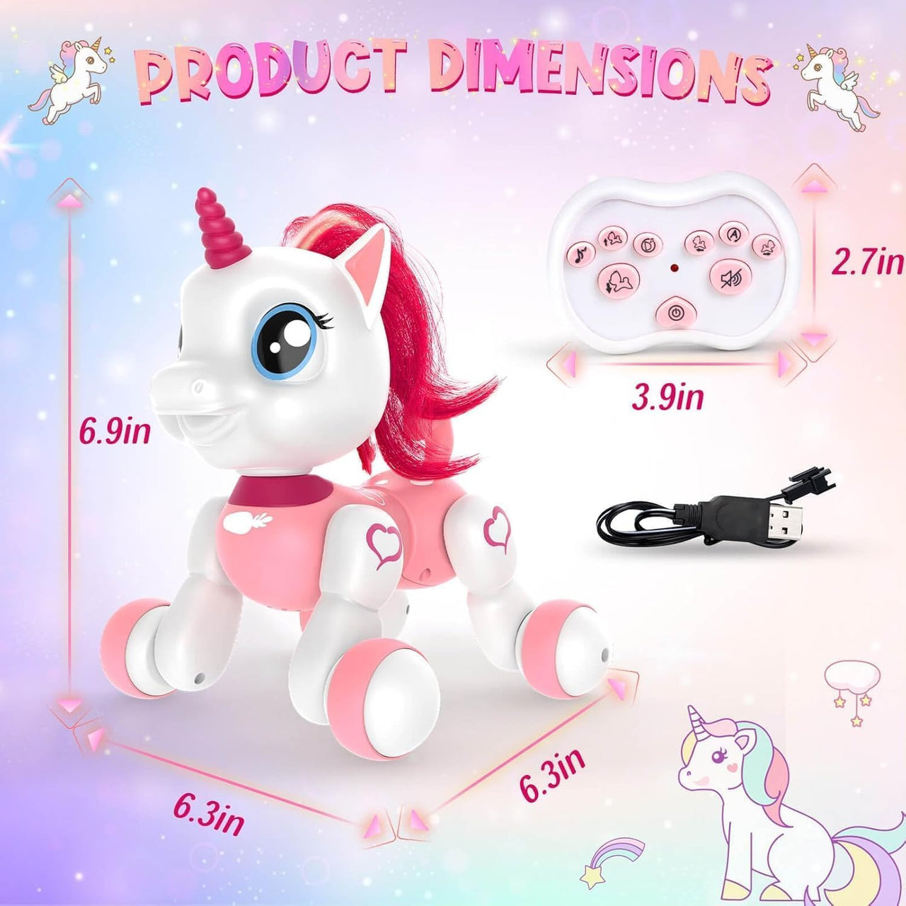 2.4G Remote Control Cute Unicorn Robot Pet
