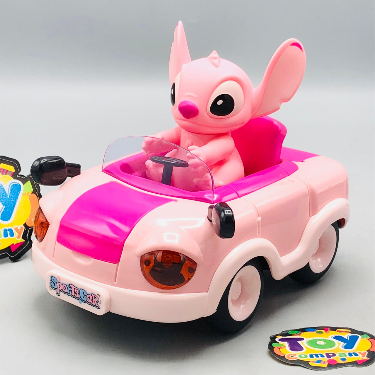 Remote Control Cute Anqi Car With Light & Music - Pink