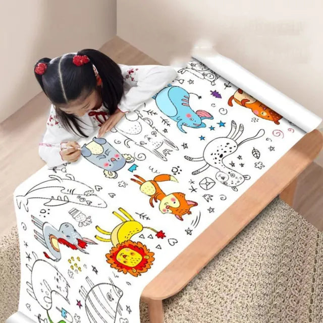 Kids Drawing Art Paper Roll Educational Tool