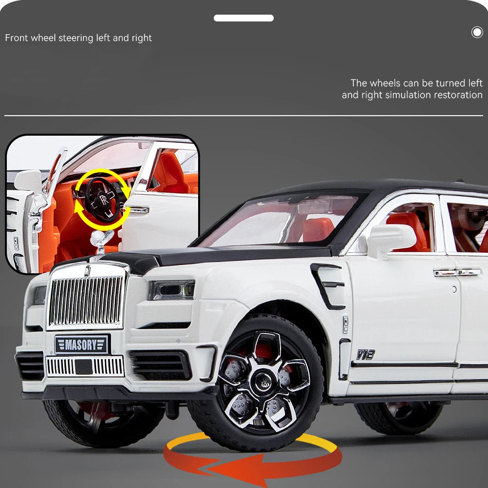 1:24 Diecast Rolls Royce Masory Cullinan V12 Model
