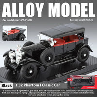 1:32 Diecast Rolls Royce Phantom 1925 Vintage Model