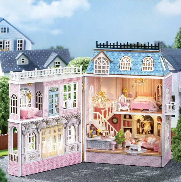 DIY Miniature Romantic Castle With LED Lights