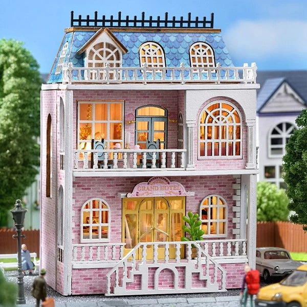 DIY Miniature Romantic Castle With LED Lights