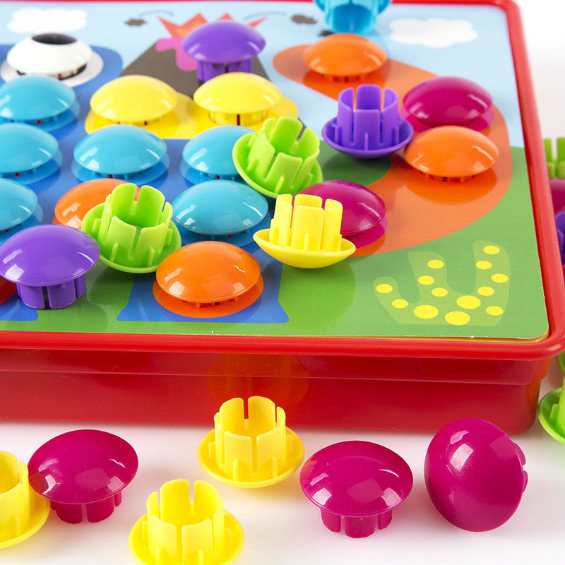 3D Puzzle Buttons Educational Toy