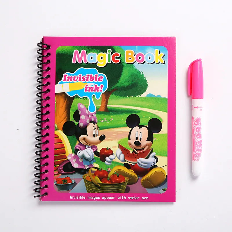 Magic Book With Invisible Ink Water Pen - Assortment