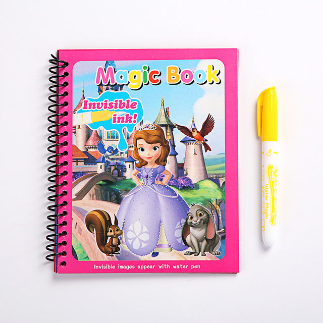 Magic Book With Invisible Ink Water Pen - Assortment