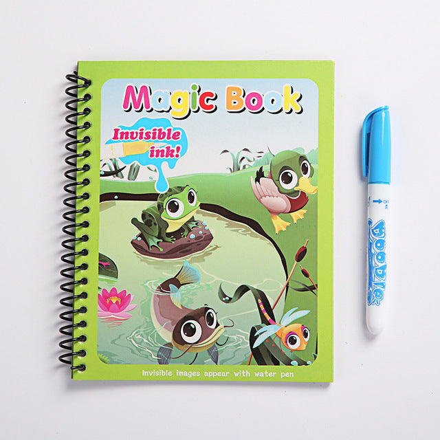 Magic Book With Invisible Ink Water Pen - Assortment