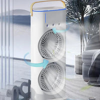 Rechargeable RC Dual Spray Fan With Lights