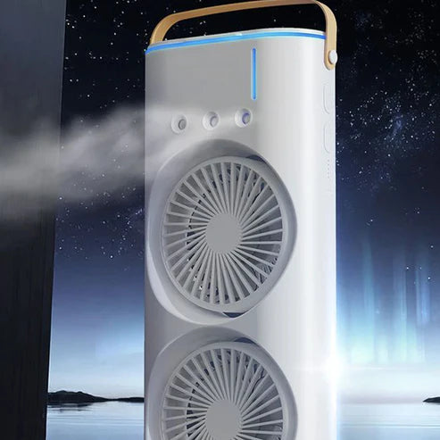 Rechargeable RC Dual Spray Fan With Lights