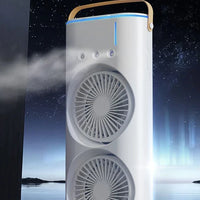 Rechargeable RC Dual Spray Fan With Lights