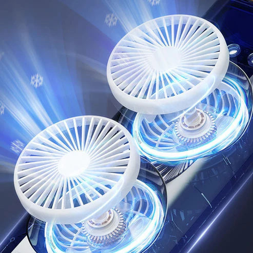 Rechargeable RC Dual Spray Fan With Lights