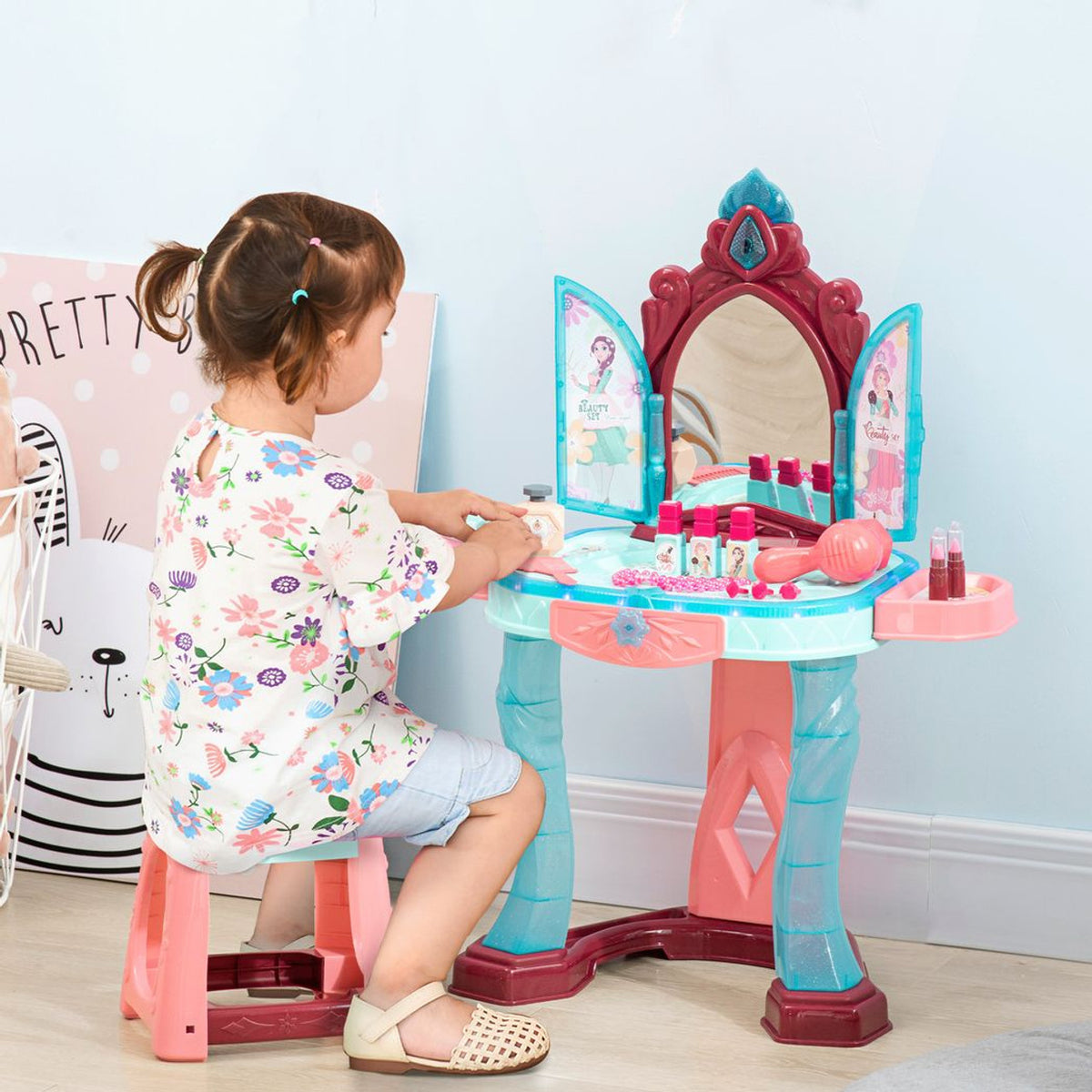 Beauty Angle Magical Dresser Set With Light & Sound