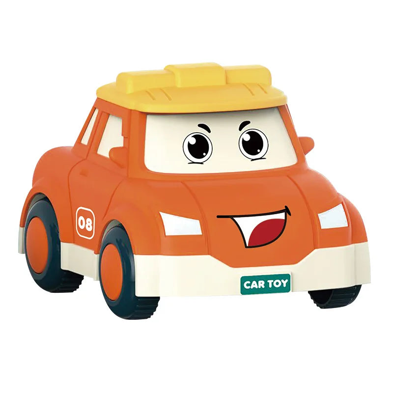 4Pcs Inertial Mini Cartoon Racing Cars