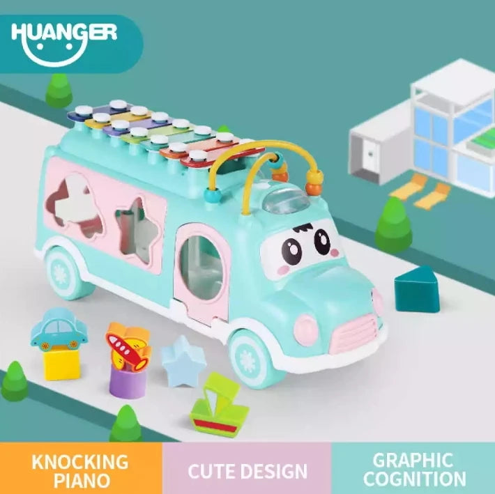 Huanger Multi-functional Xylophone Music Bus