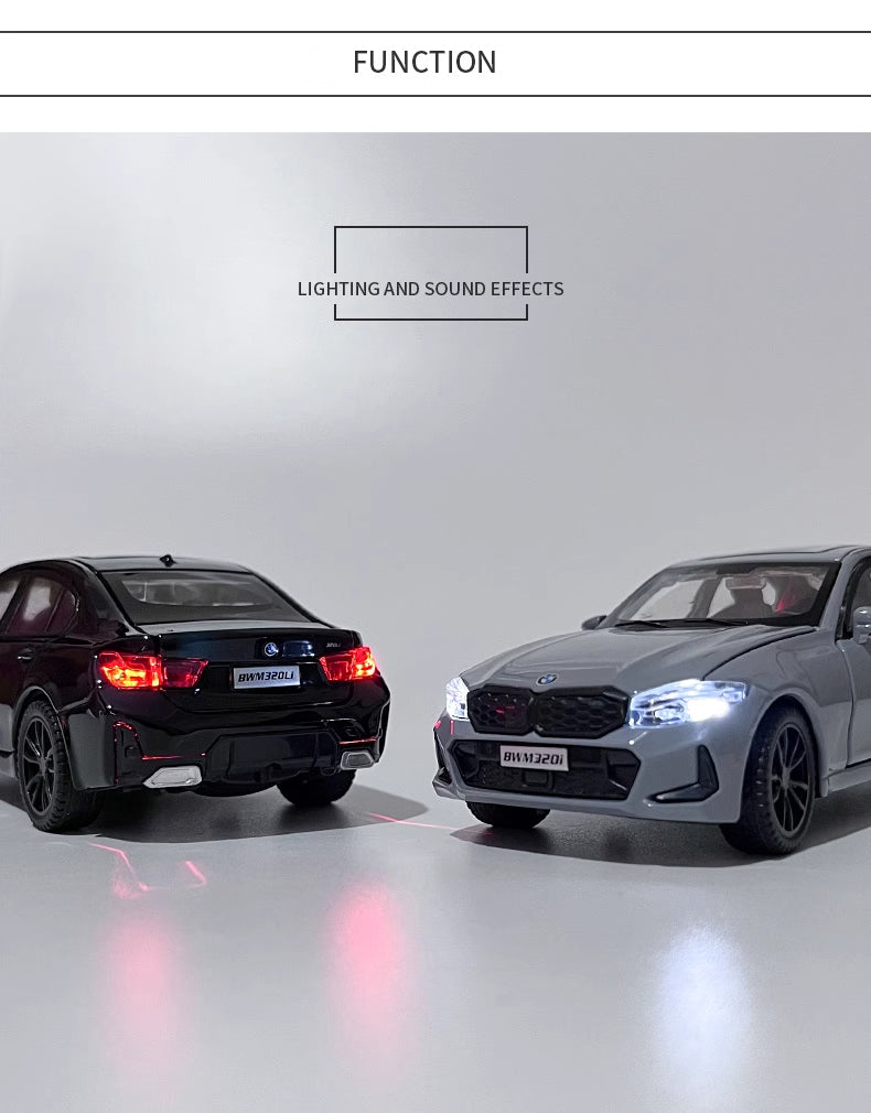 1:32 Diecast BMW 320i Light & Sound Model Car